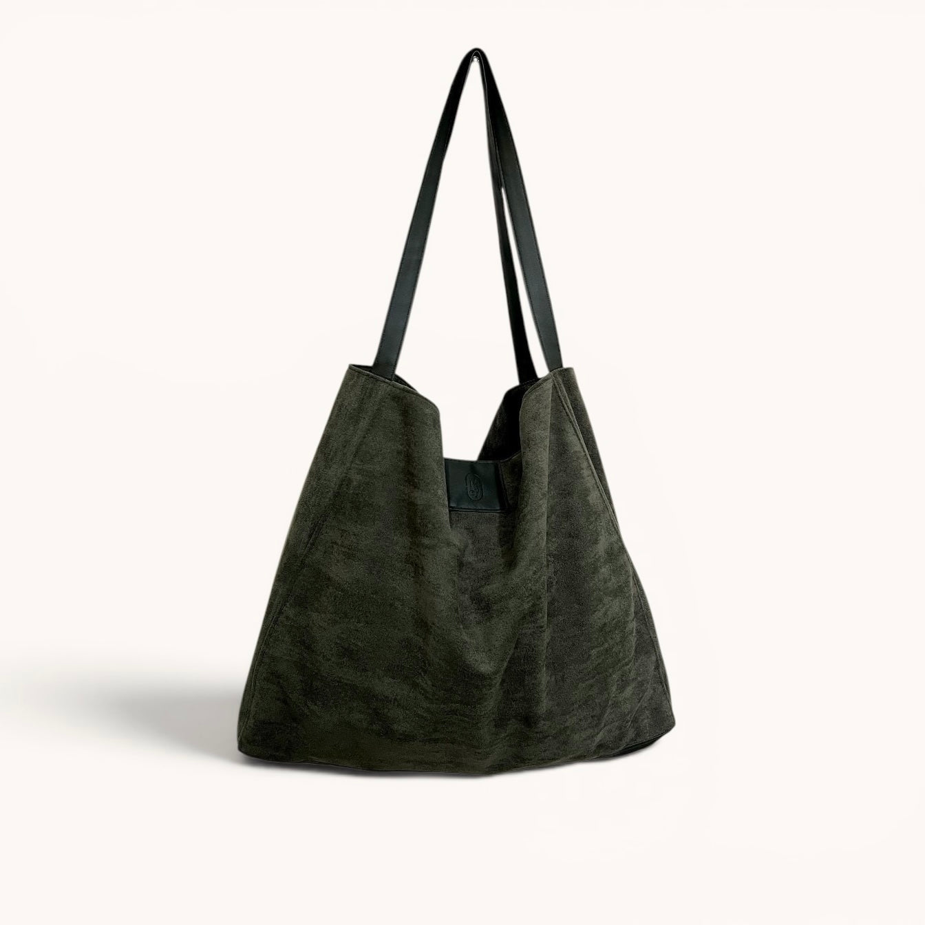 Dot suede tote bag
