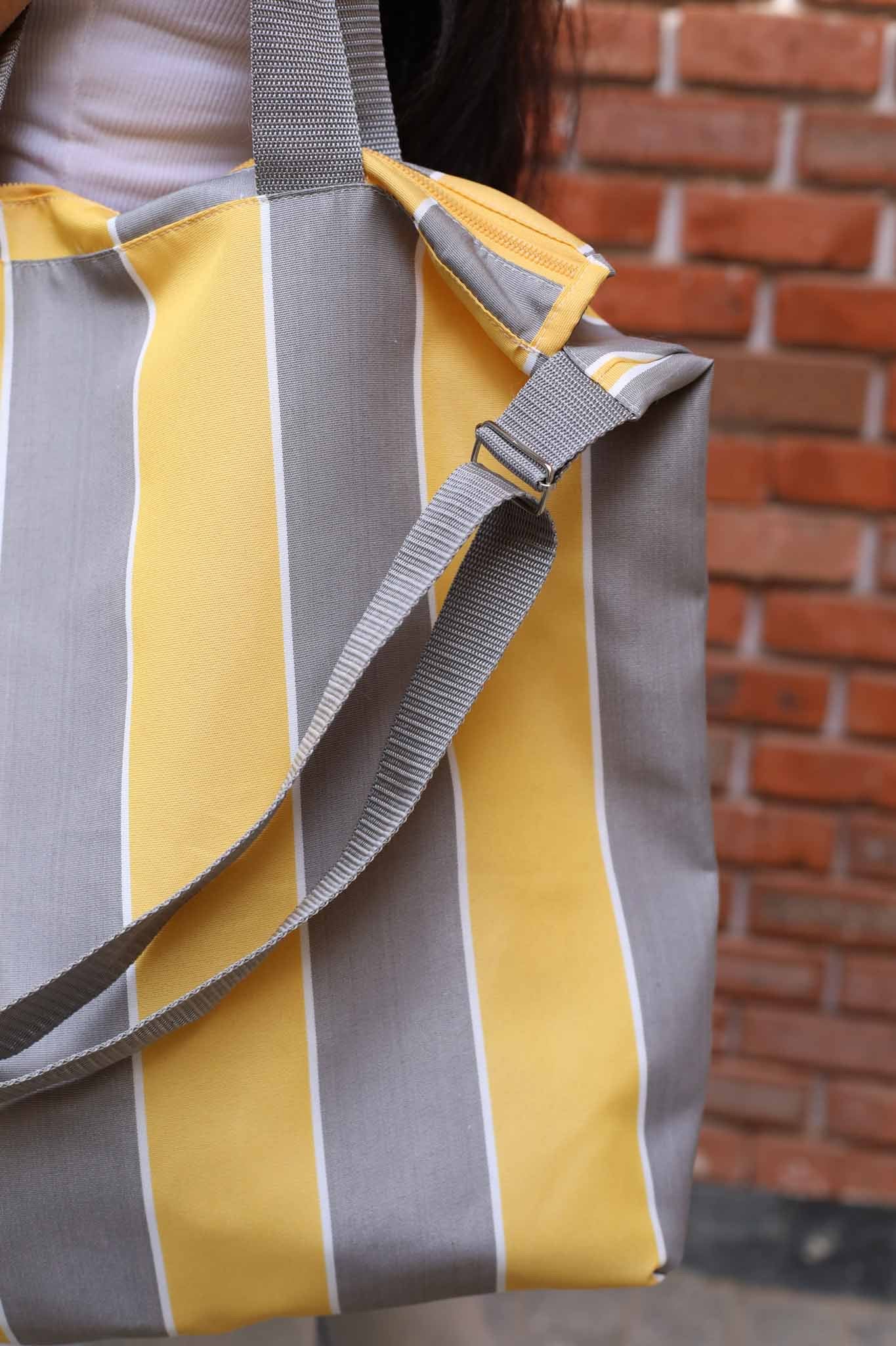 Striped bag